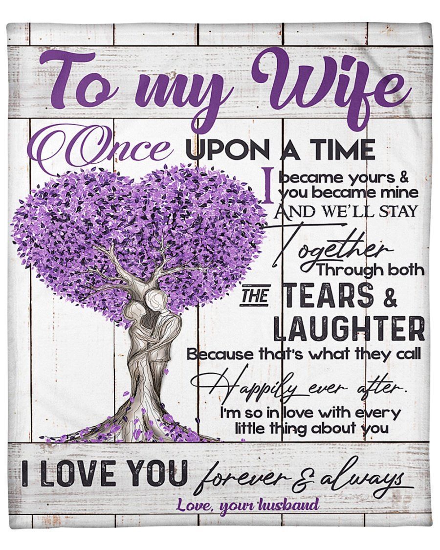 Happily Ever After Fleece Blanket Gift For Wife Fleece Blanket