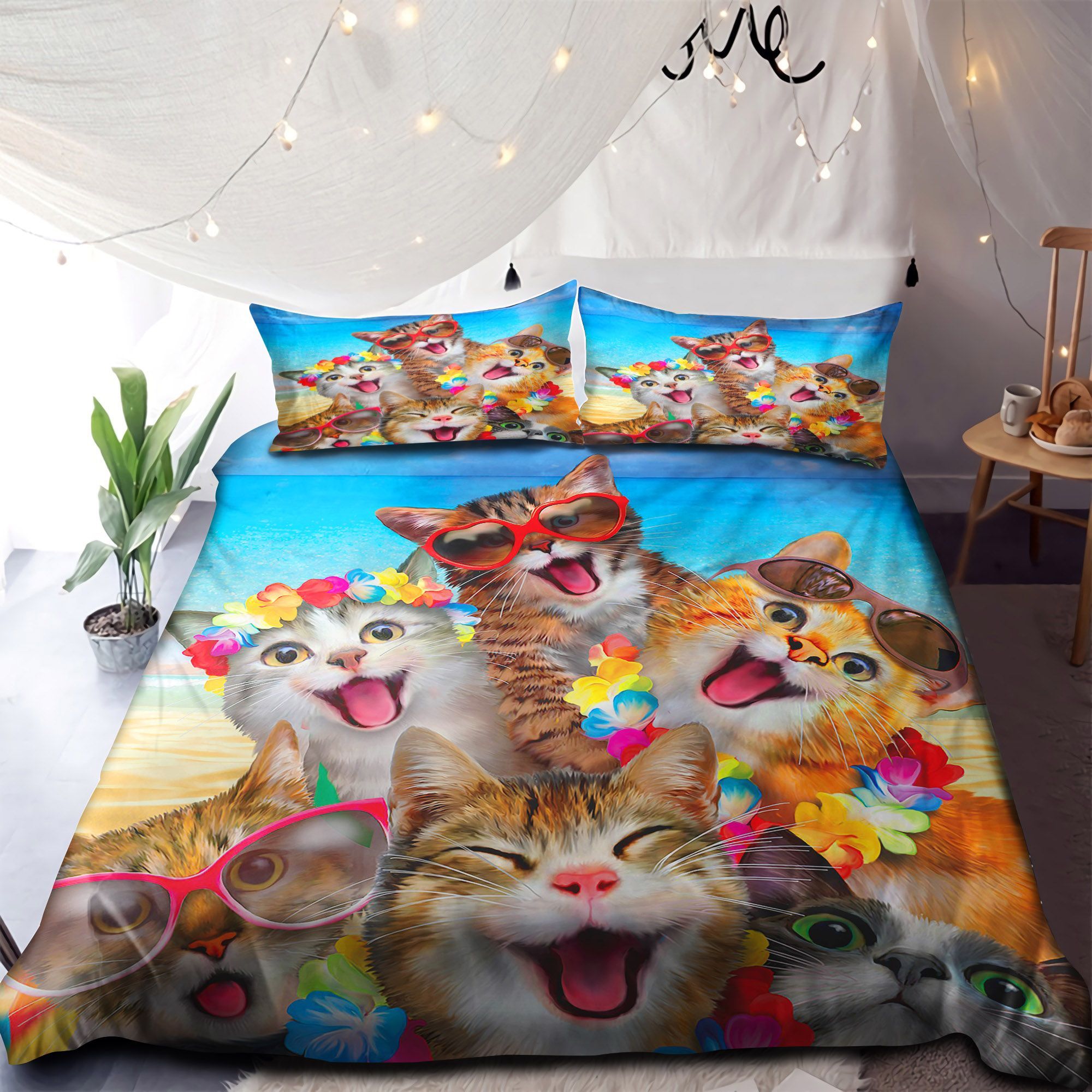 Happy Cats Bedding Set