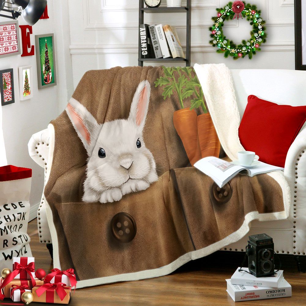 Happy Easter Sherpa Fleece Blanket