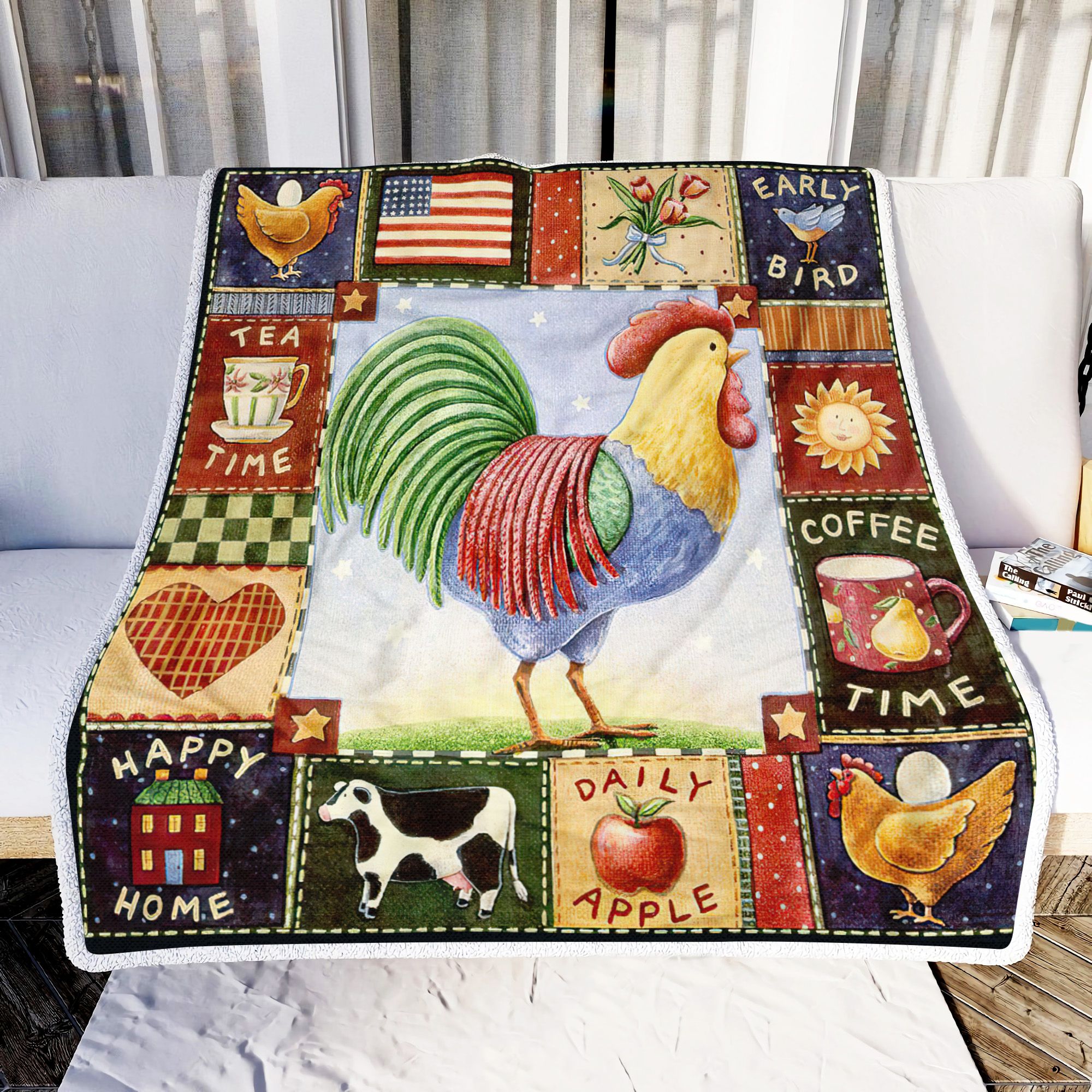 Happy Farm Fleece Blanket