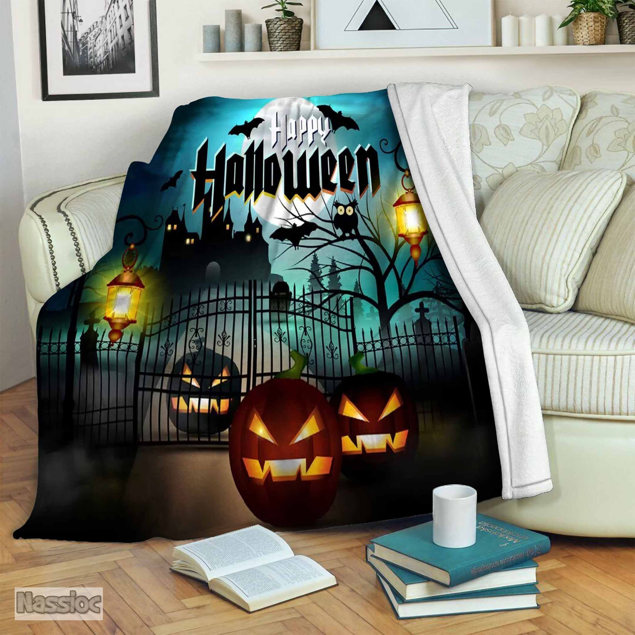 Happy Halloween Fleece Blanket