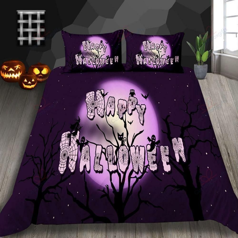Happy Halloween Printed Bedding Set