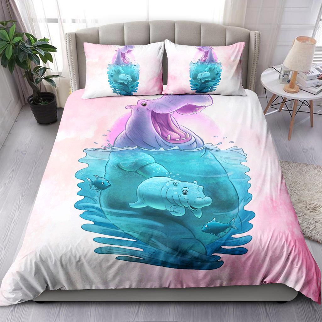 Happy Hippo Bedding Set