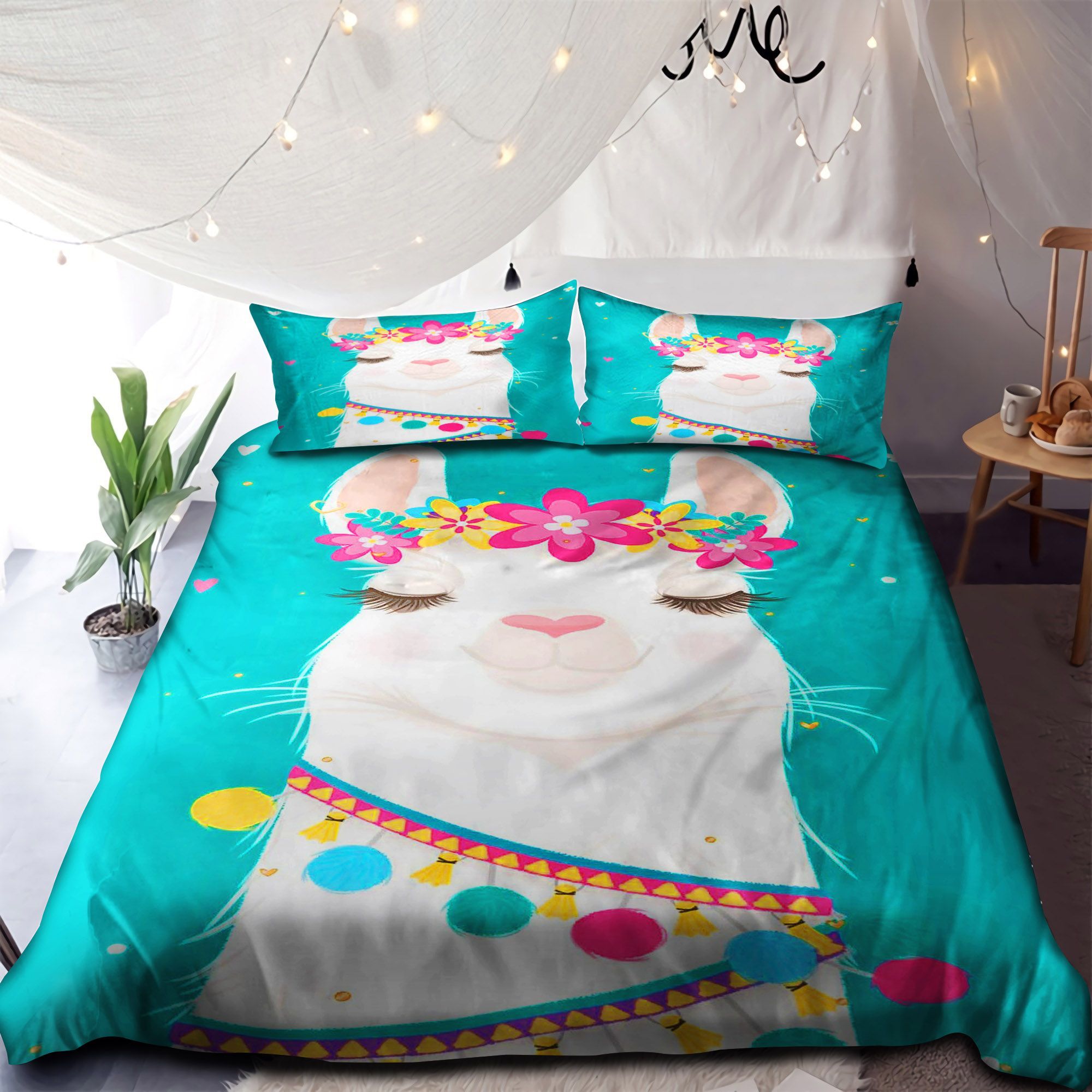 Happy Llama Bedding Set