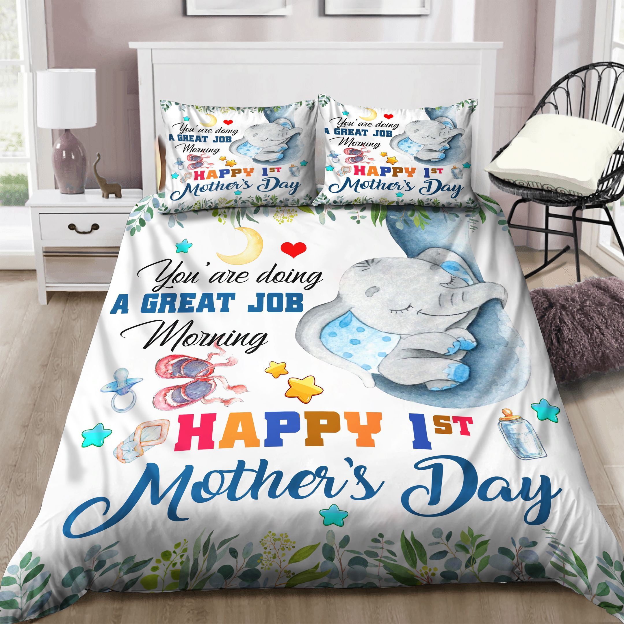 Happy Mother Day Bedding Set