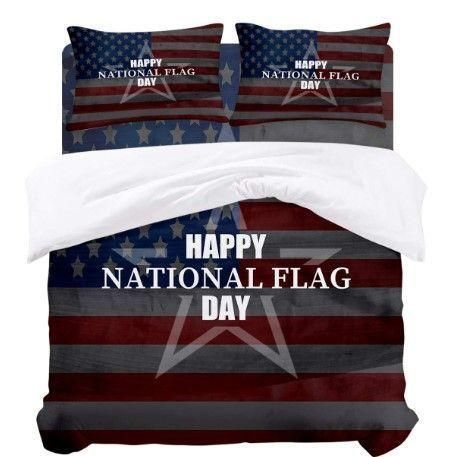 Happy National Flag Day Star Bedding Set