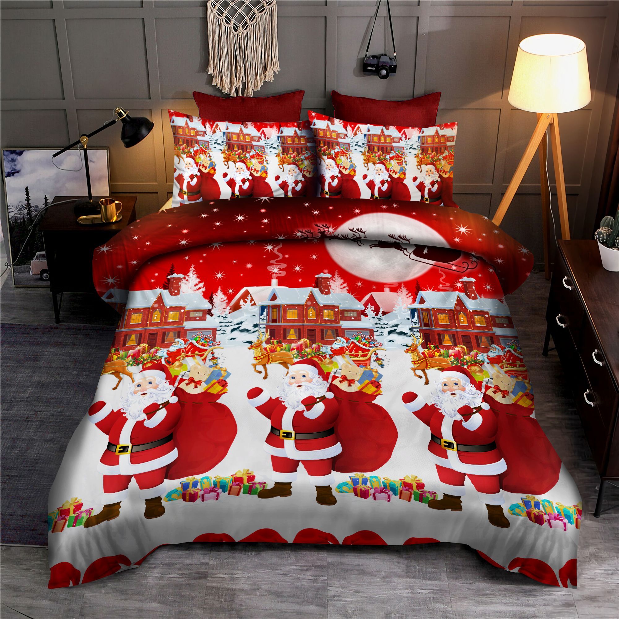 Happy Santa Claus Bedding Set