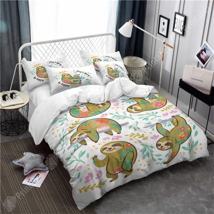 Happy Sloth Bedding Set