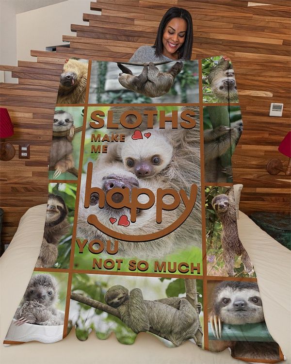 Happy Sloth Quilt Blanket DHC150120565TD