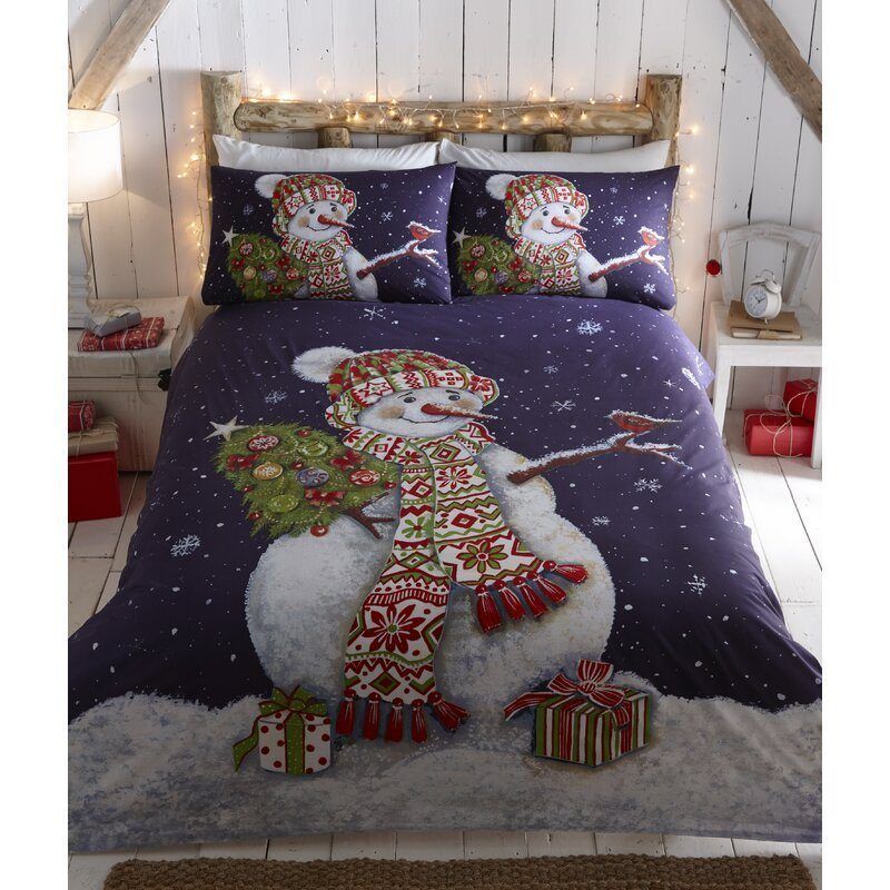 Happy Snowman Bedding Set