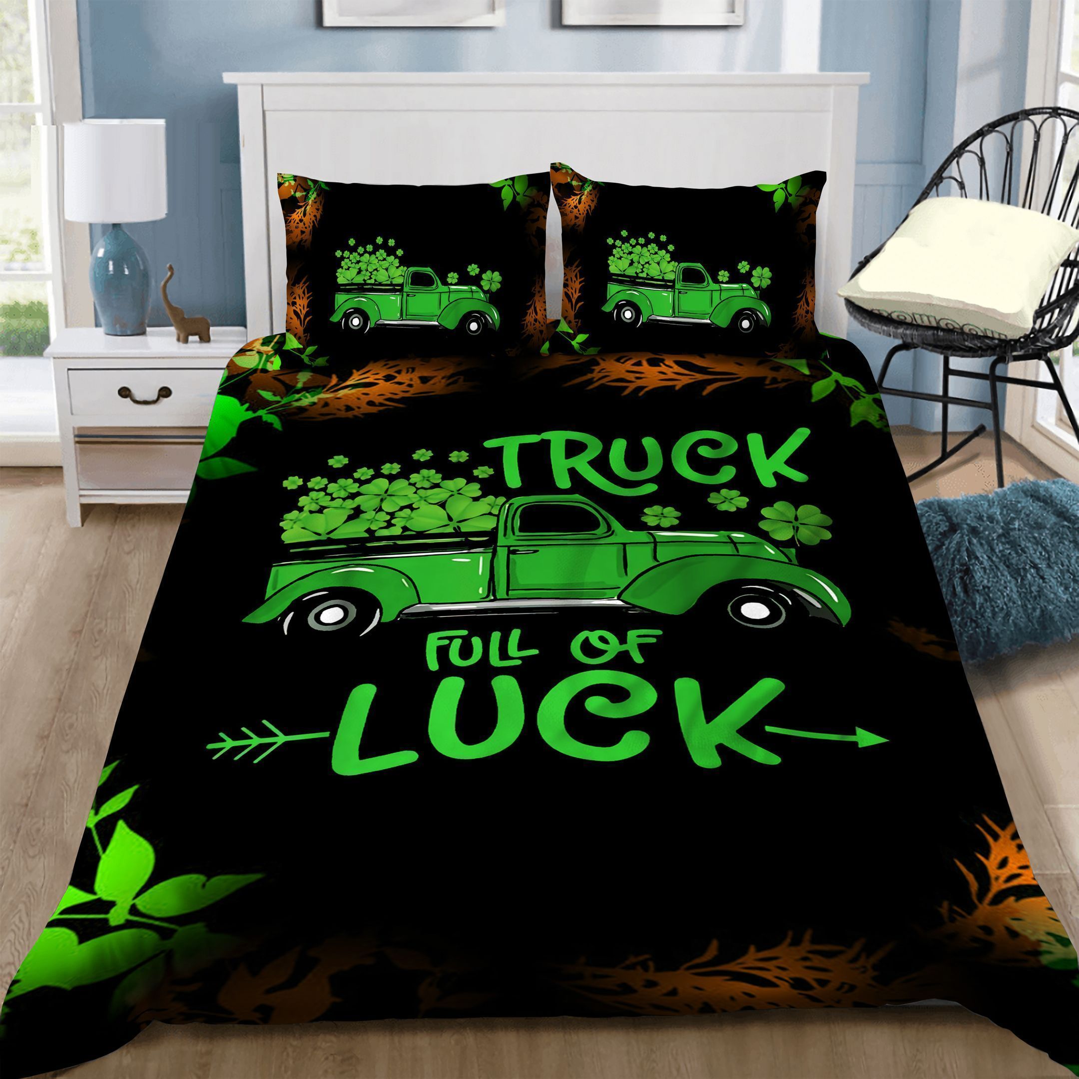 Happy St. Patricks Day Truck Bedding Set