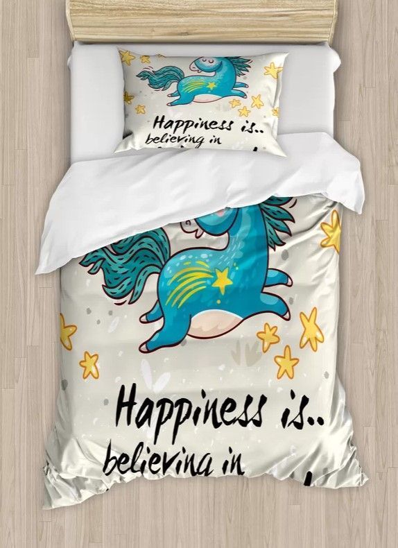 Happy Unicorn Bedding Set