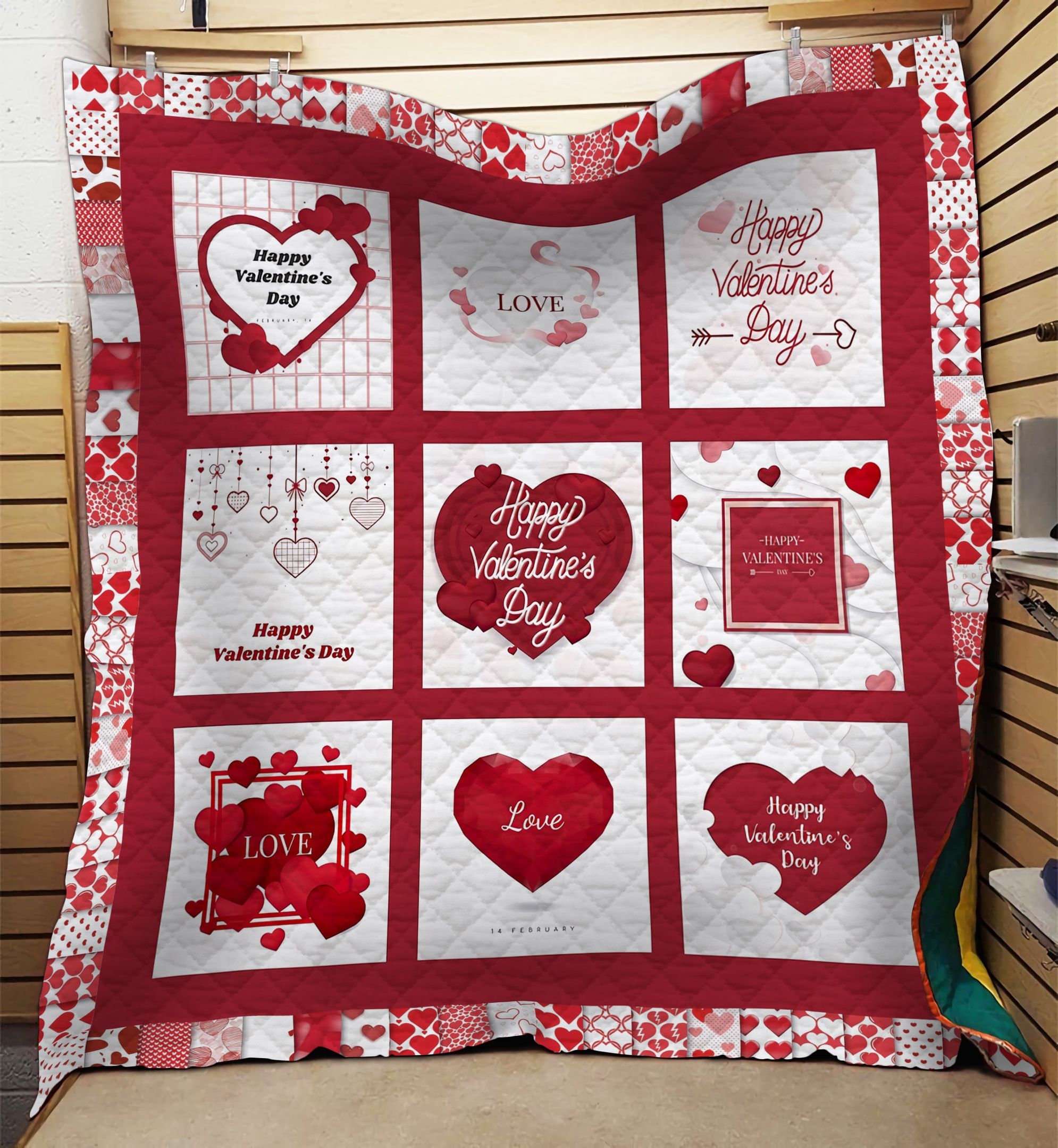 Happy Valentine Love GS-NT0602HY Quilt Blanket
