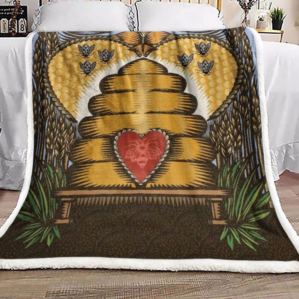 Happy Valentines Day Sherpa Fleece Blanket