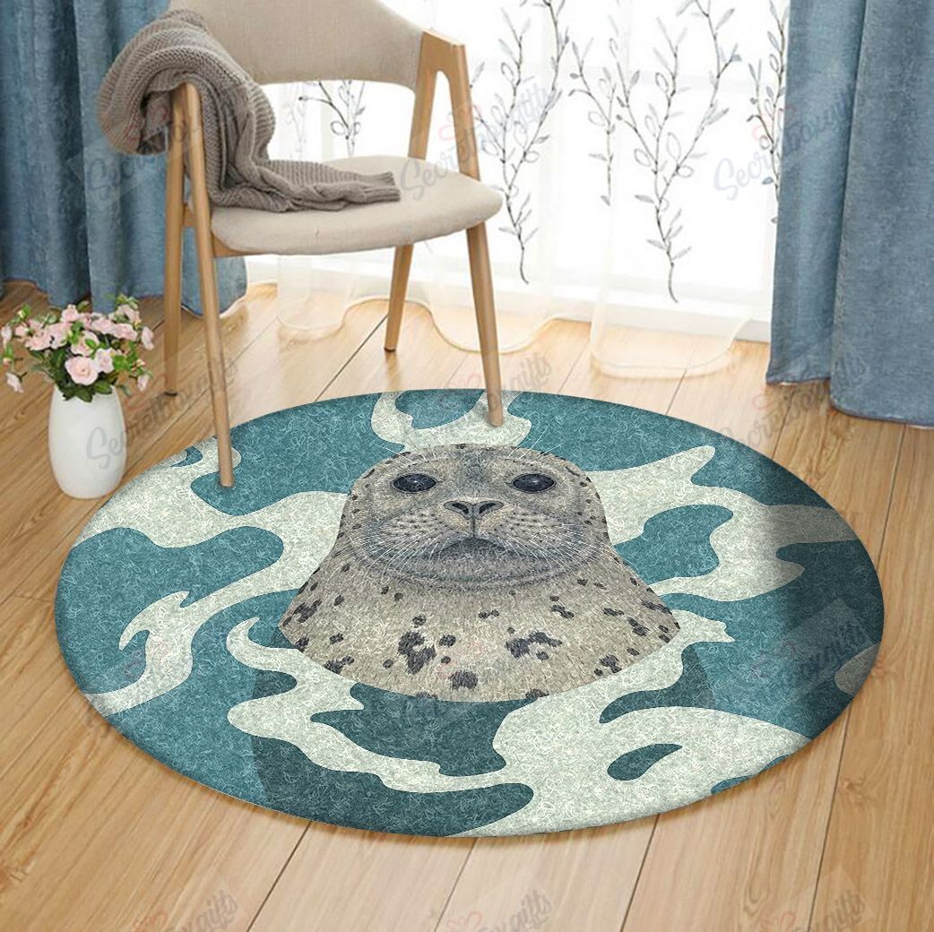 Harbor Seal Round Carpet