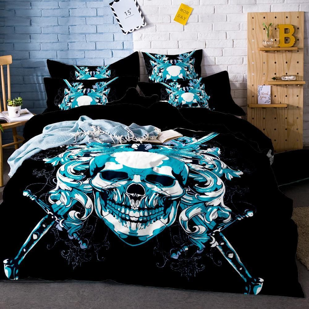 Harley Skull Bedding Set