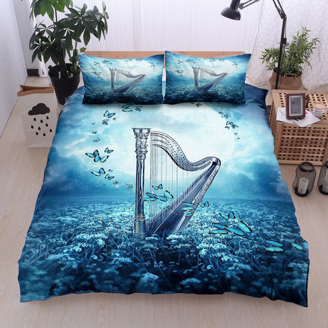 Harp Butterfly Bedding Set