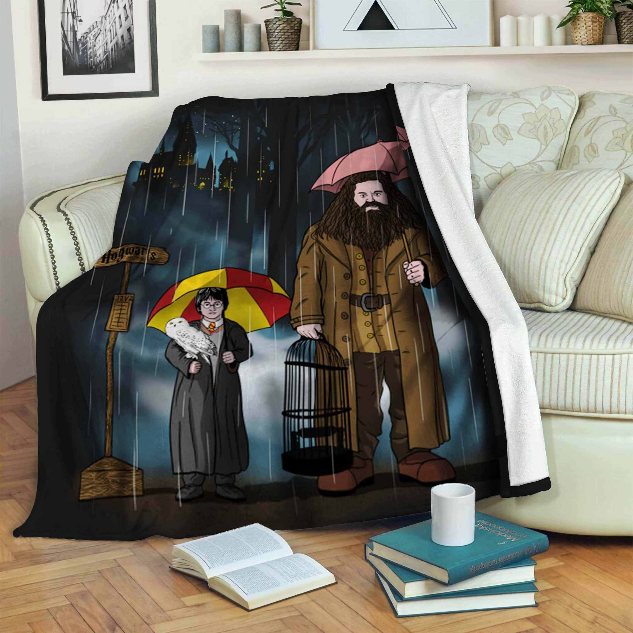Harry-Potter Sherpa Fleece Blanket Sleepy