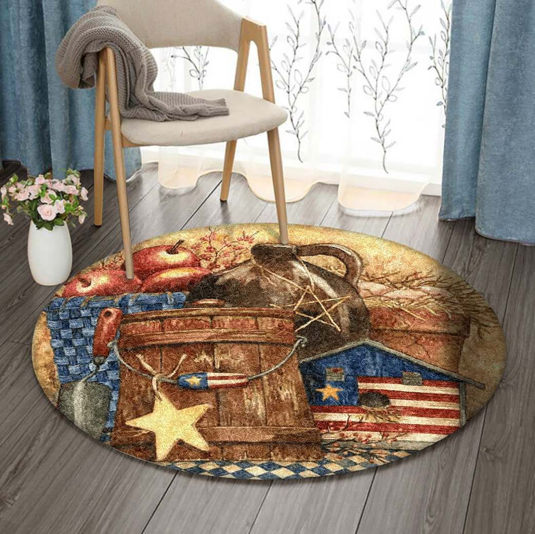 Harvest Round Carpet