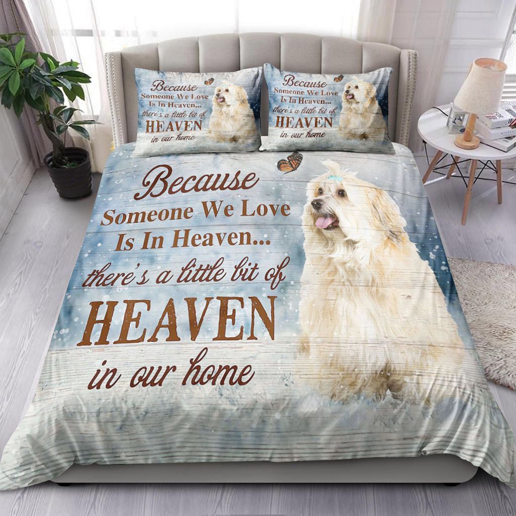 Havanese Because Someone We Love Is In Heaven Bedding Set