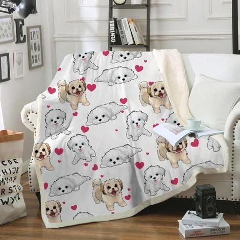 Havanese Sherpa Fleece Blanket