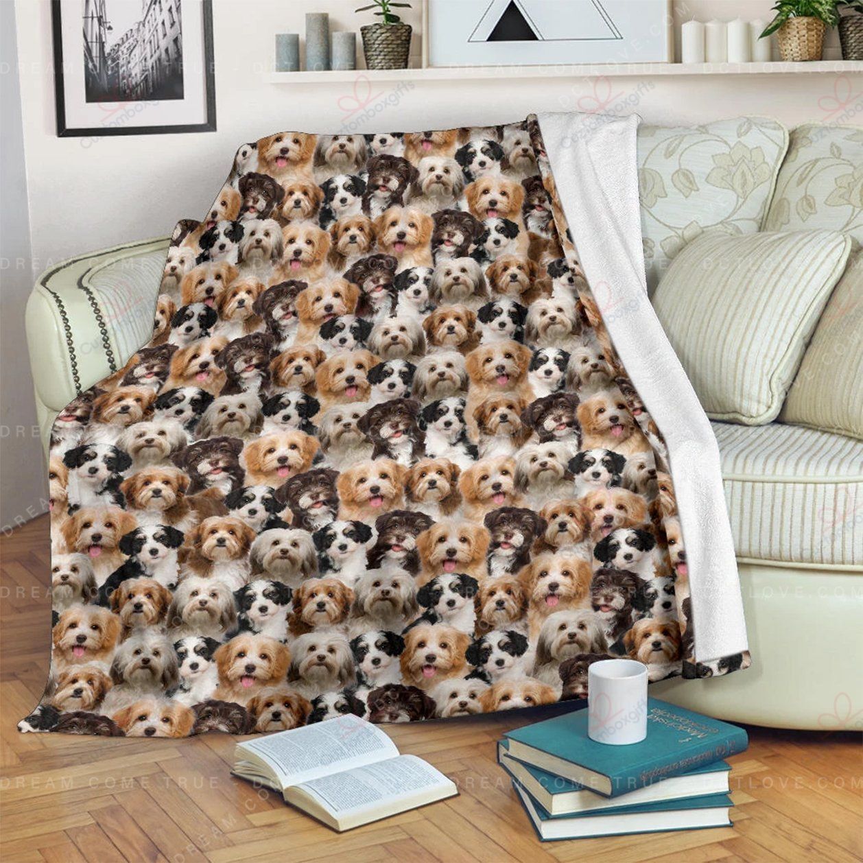 Havanese Sherpa Fleece Blanket