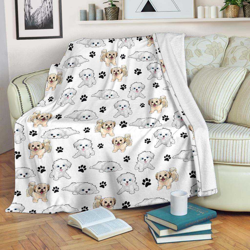 Havanese Paw Blanket