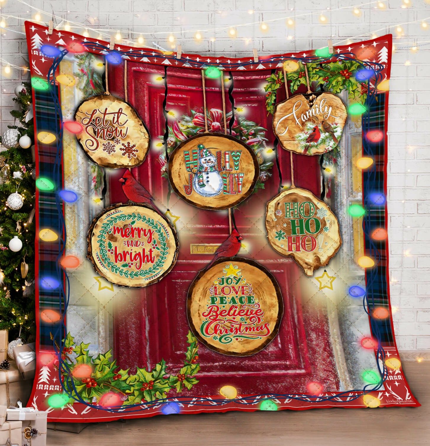 Have a Holly Jolly Christmas HHC121129TH Quilt Blanket
