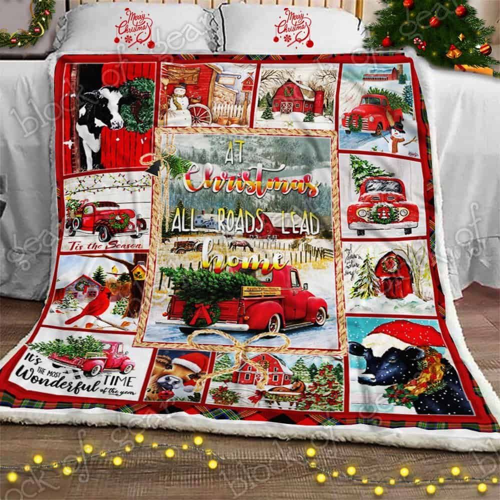 Have A Merry Country Christmas Fleece Blanket