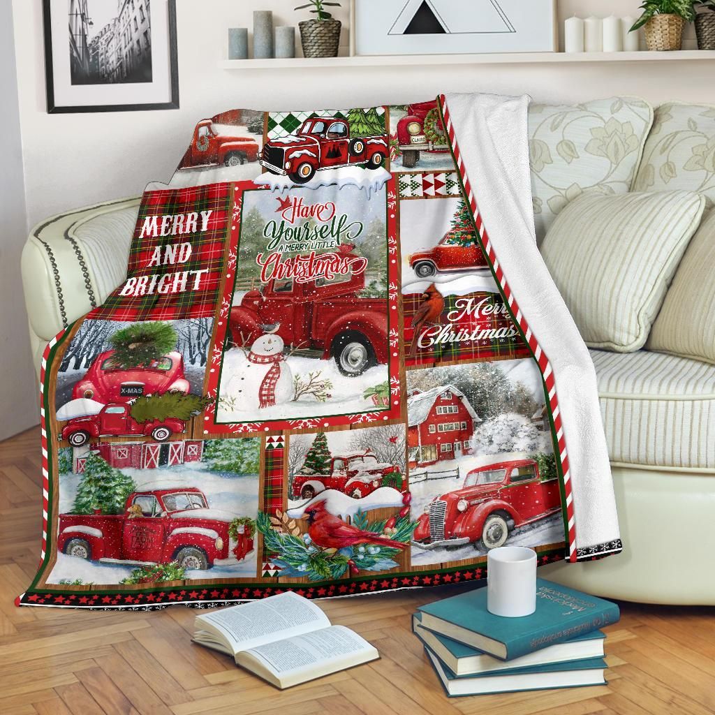 Have Yourself A Merry Little Christmas Sherpa Fleece Blanket