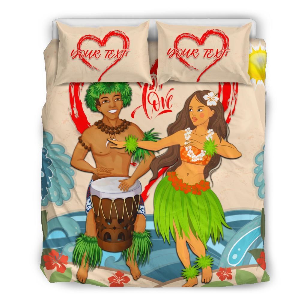 Hawaii Couple Valentines Even Style Bedding Set