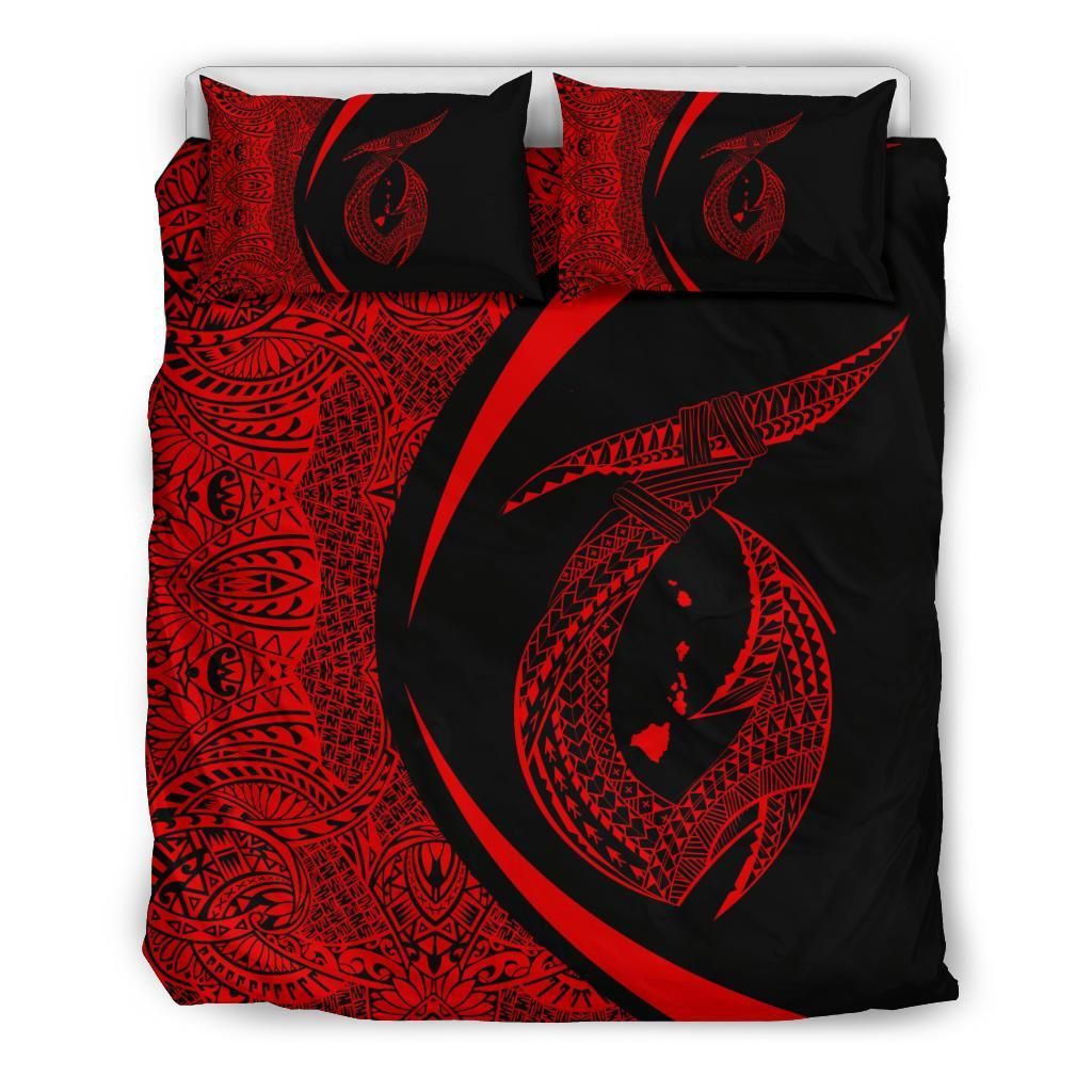 Hawaii Fish Hook Polynesian Red Style Bedding Set