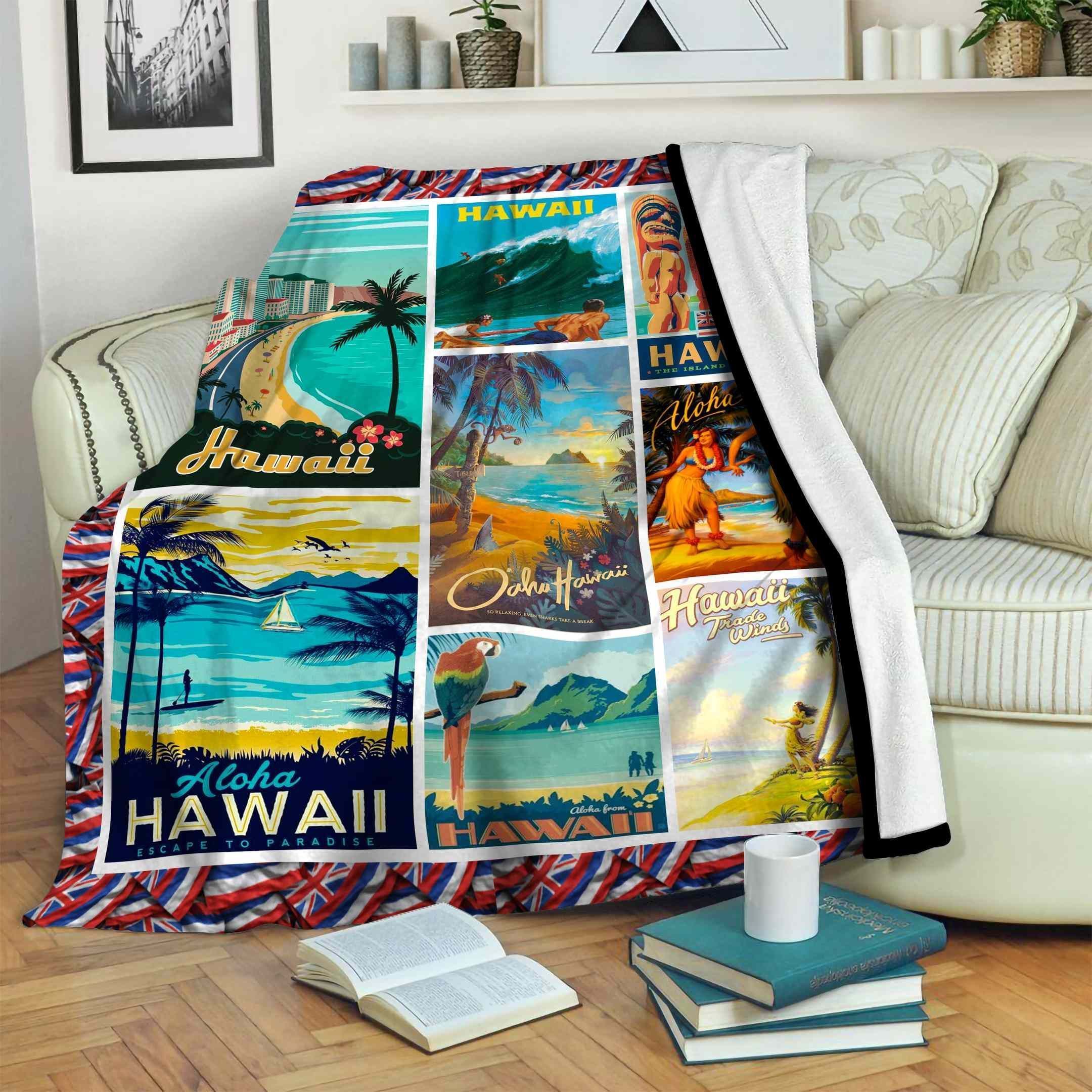 Hawaii Fleece Blanket