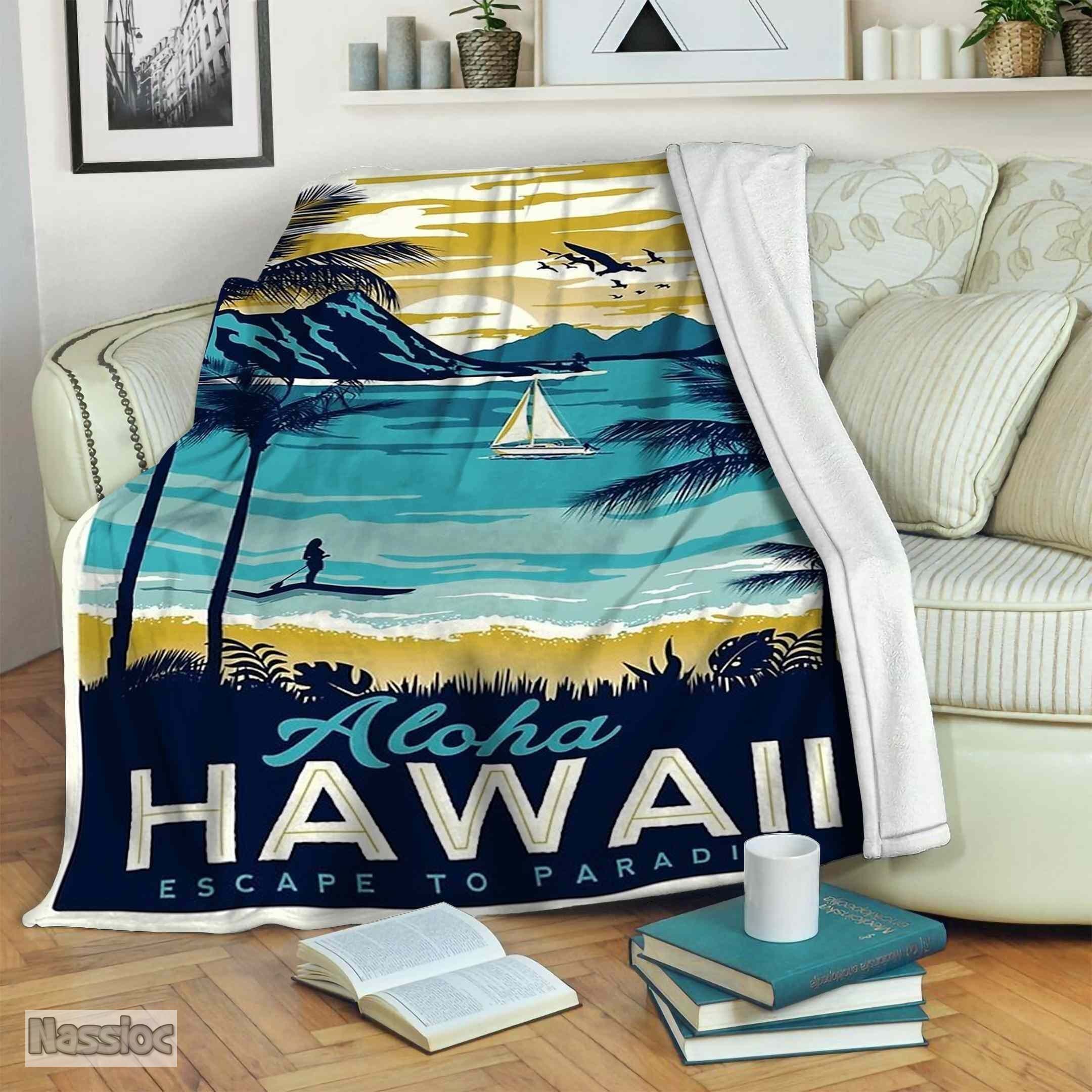 Hawaii Fleece Blanket