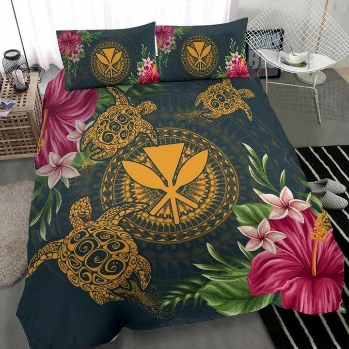 Hawaii Flower Turtle Bedding Set