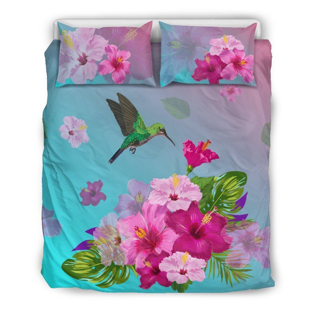 Hawaii Hibiscus Hummingbird Bedding Set