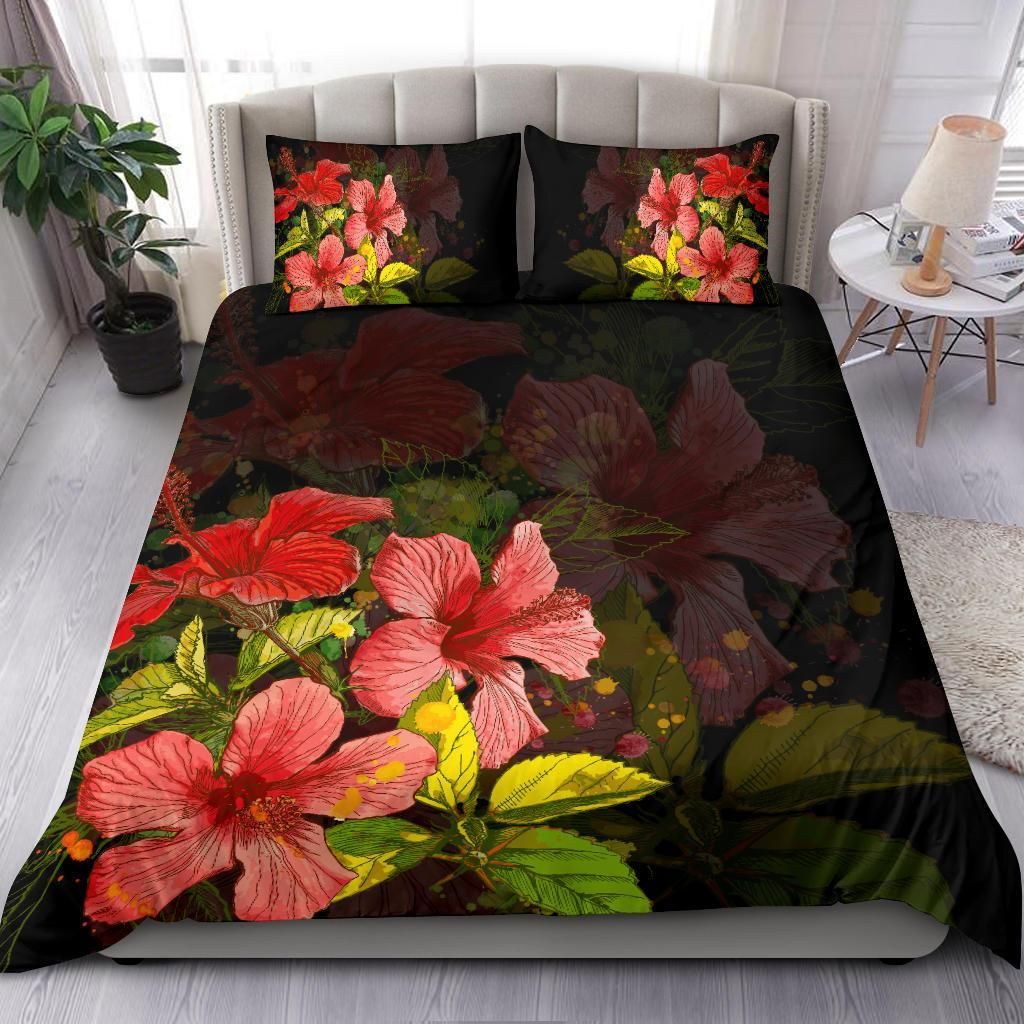 Hawaii Hibiscus Tree Bedding Set