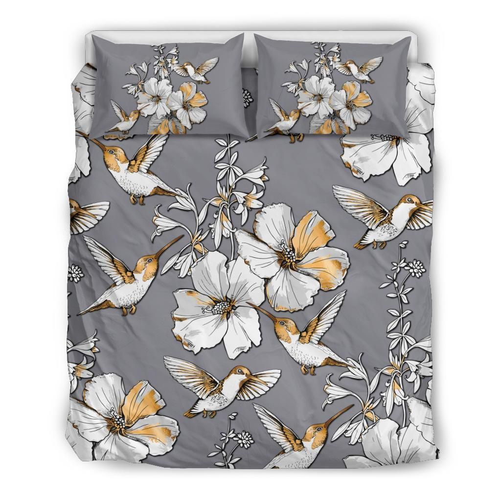 Hawaii Humming Bird Gold Een Style Bedding Set