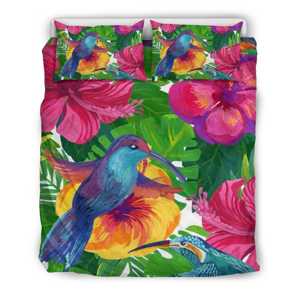 Hawaii Humming Bird Hibiscus Bedding Set