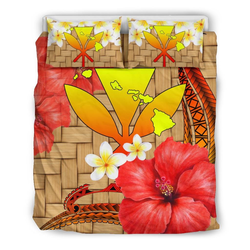Hawaii Lauhala Kanaka Polynesian Bedding Set