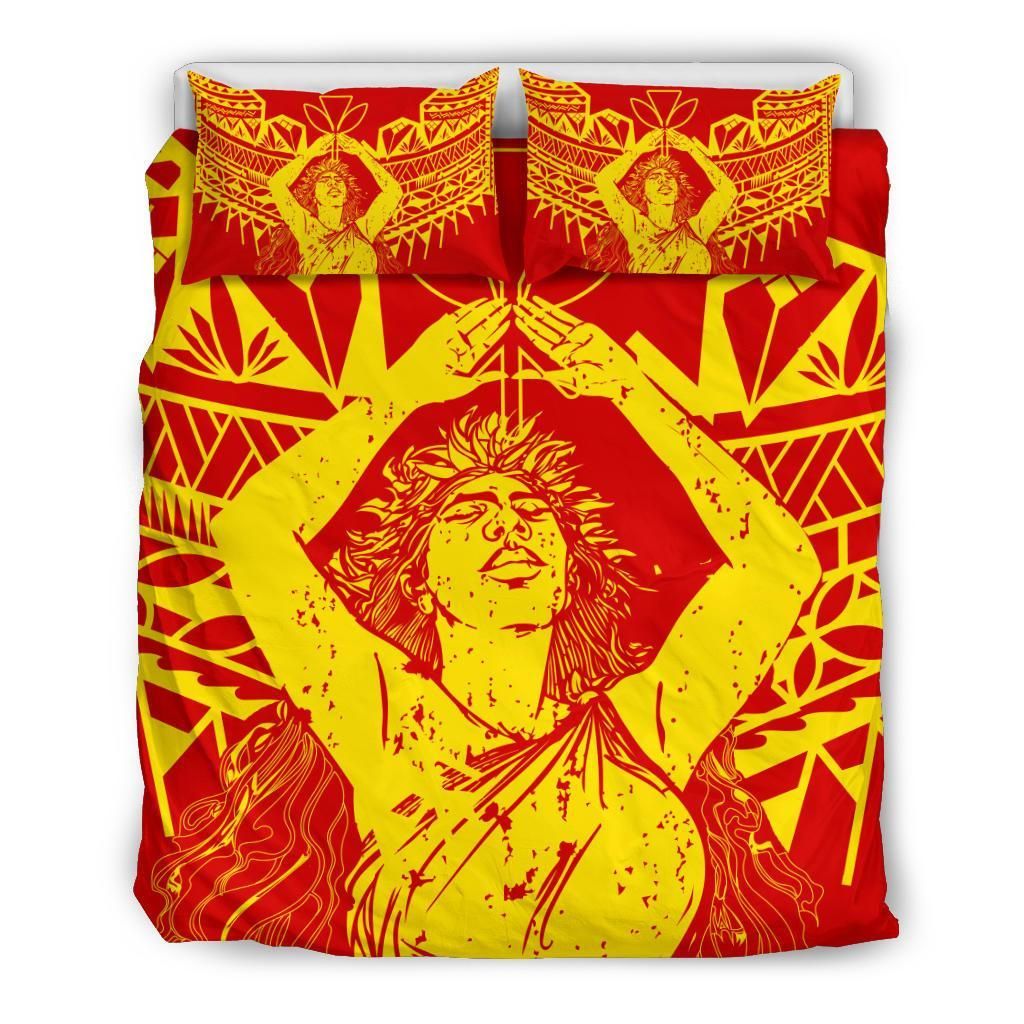 Hawaii Mauna Kea Pele Polynesian Bedding Set