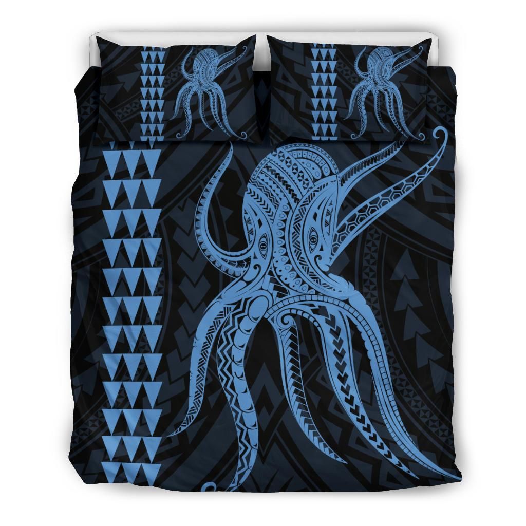 Hawaii Octopus Kakau Polynesian Pastel Bedding Set