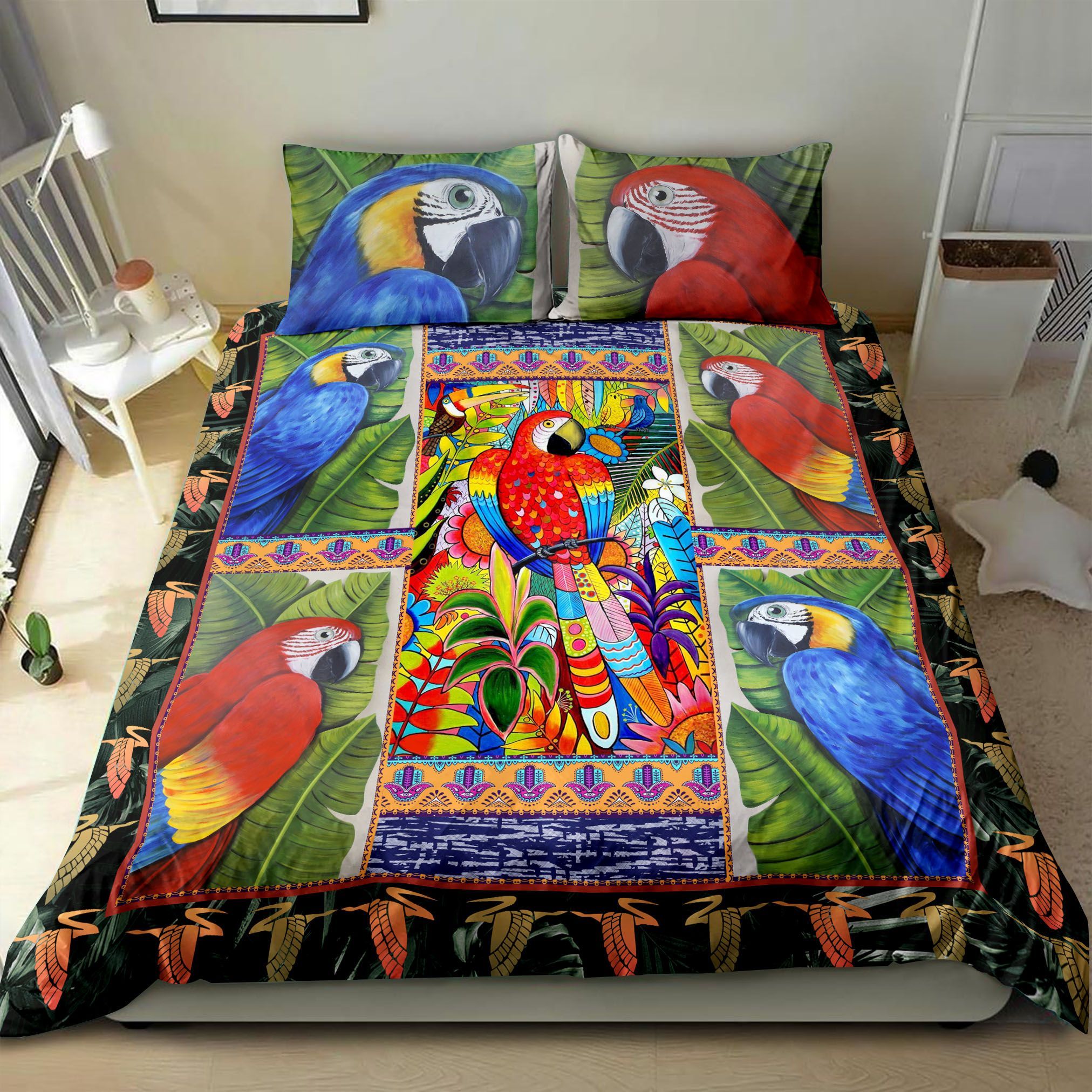 Hawaii Parrot Bedding Set