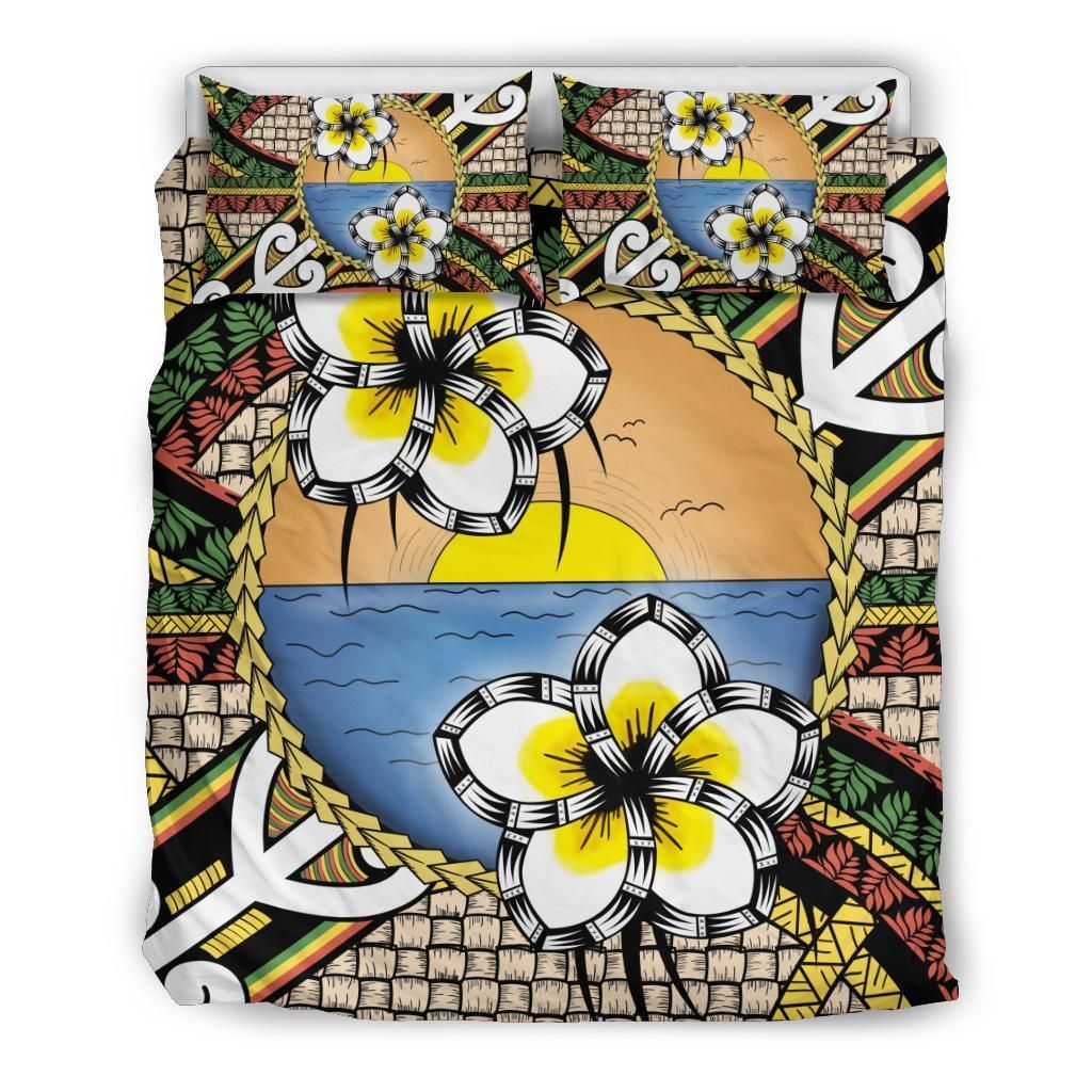 Hawaii Plumeria Pattern Limited Bedding Set