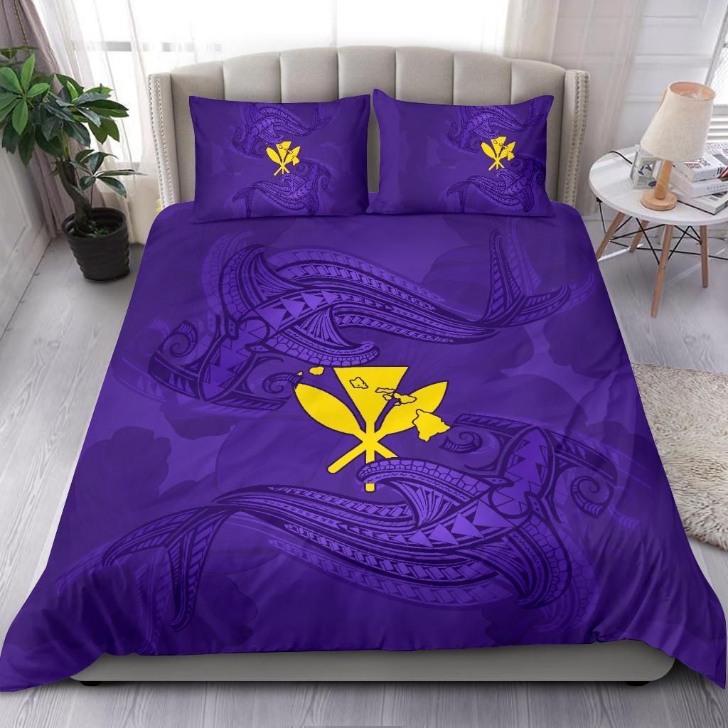 Hawaii Polynesian Hammer Shark Mata Ray Bedding Set