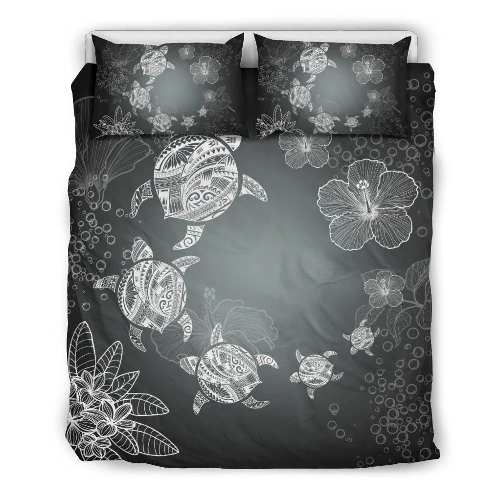 Hawaii Polynesian Hibiscus Turtle Bedding Set