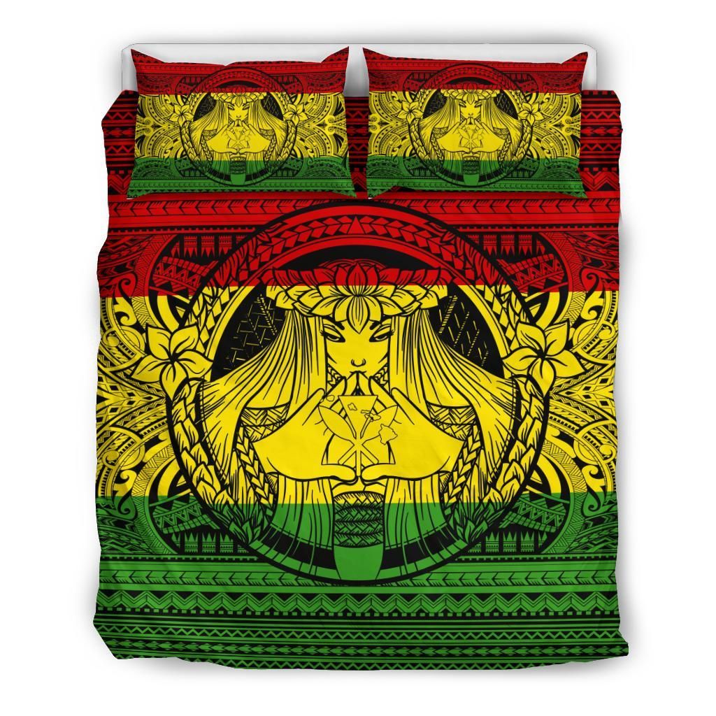 Hawaii Polynesian Pele Kanaka Bedding Set