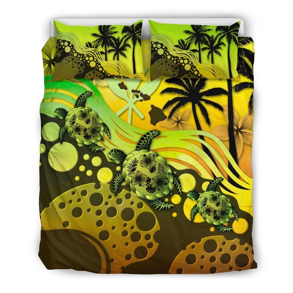 Hawaii Reggae Turtle Hibiscus Bedding Set