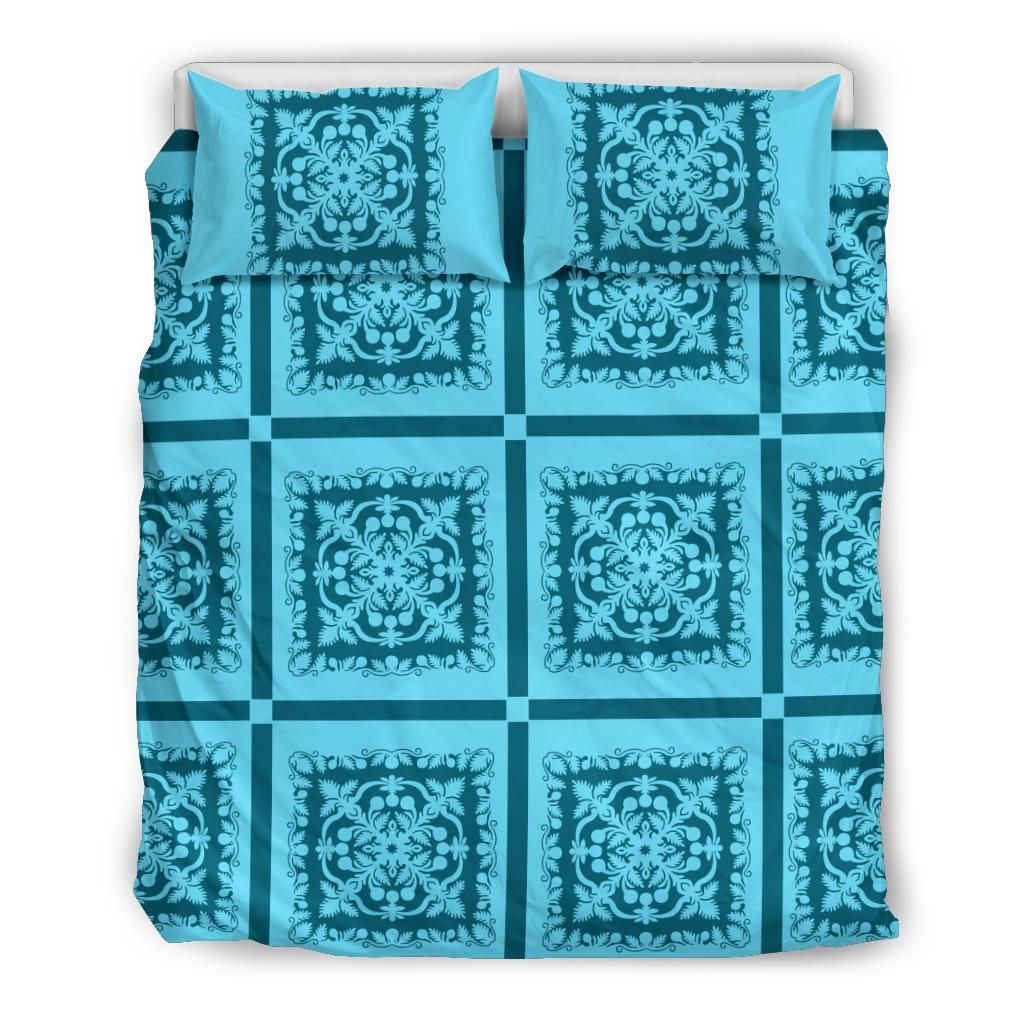 Hawaii Royal Blue Hill Ver Bedding Set