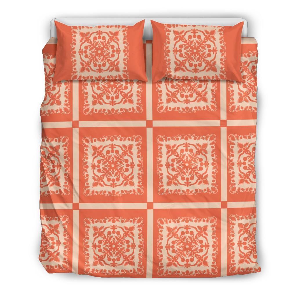 Hawaii Royal Orange Hill Ver Bedding Set